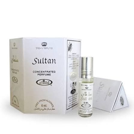 Sultan Box of 6 Sultan 6ml Al Rehab Concentrated Perfume Oil Attar Ittar