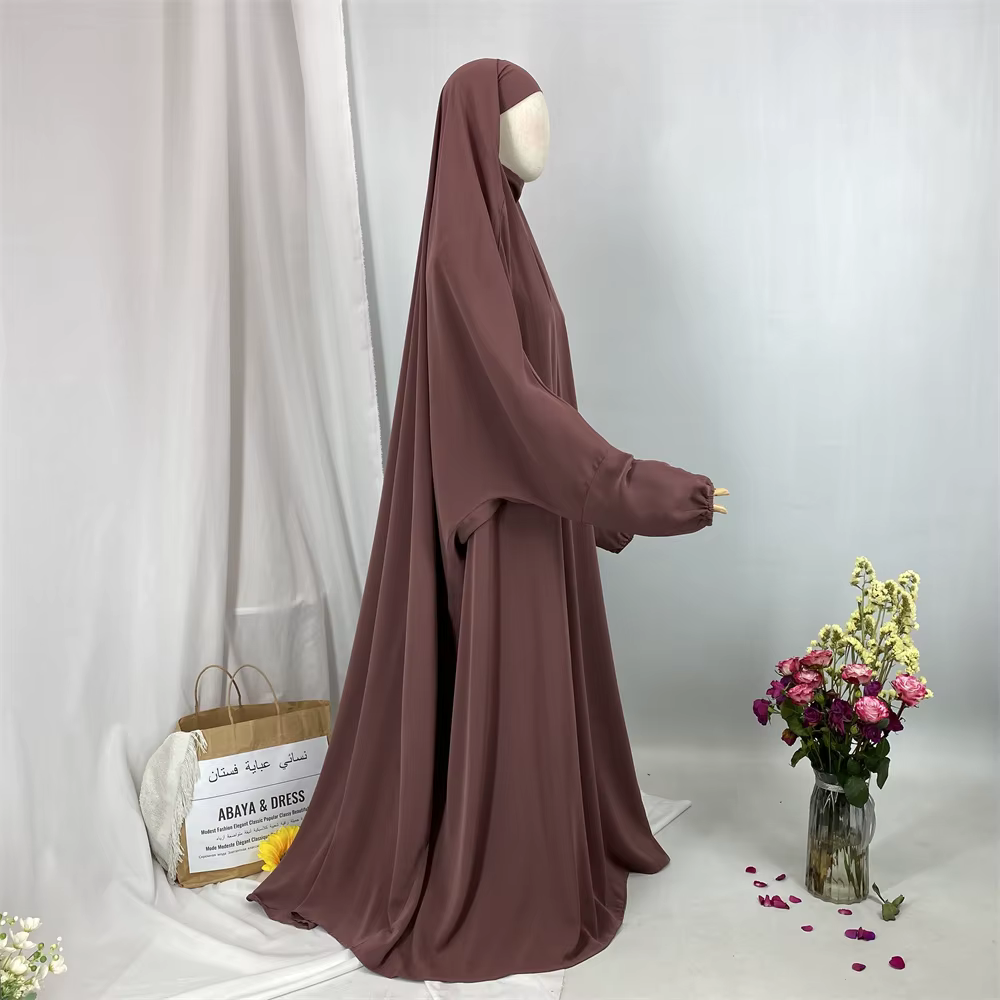 Dubai-Style Solid Closed Kimono Abaya