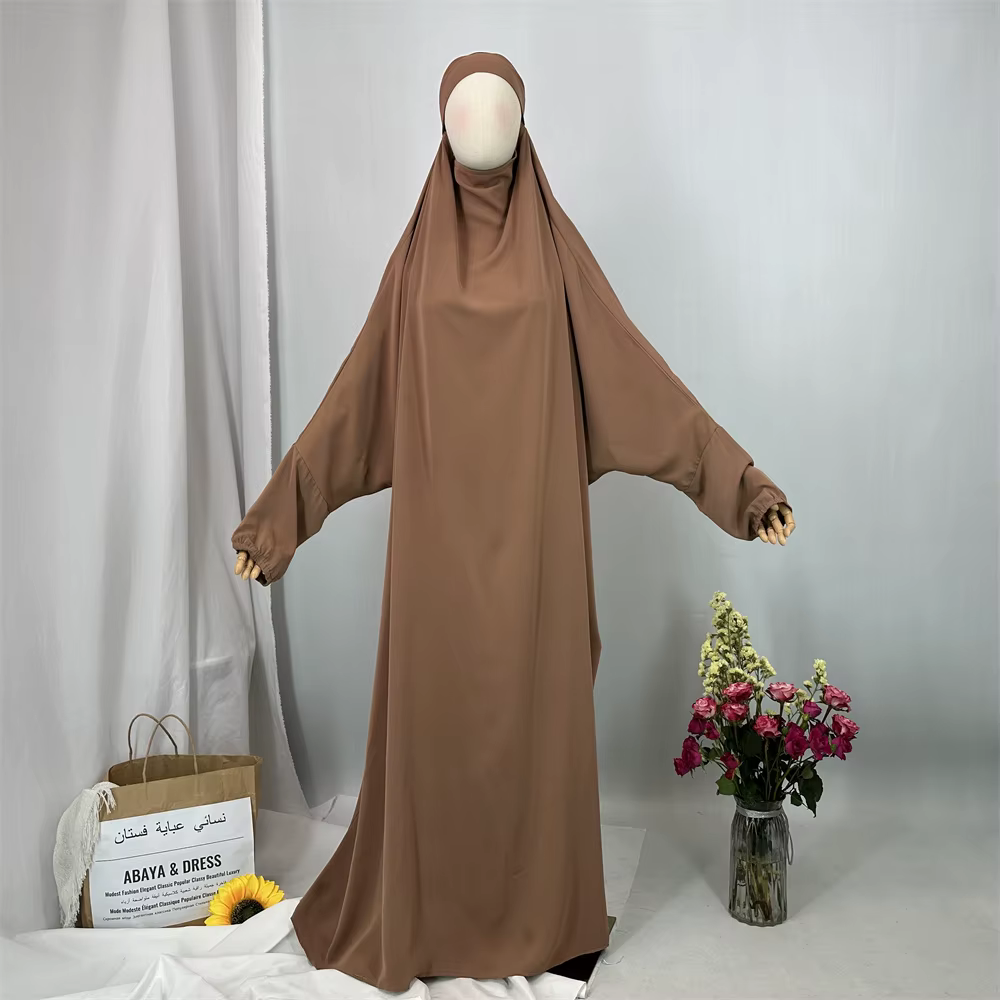 Dubai-Style Solid Closed Kimono Abaya