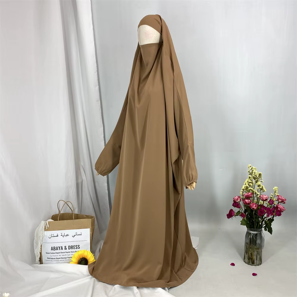 Dubai-Style Solid Closed Kimono Abaya