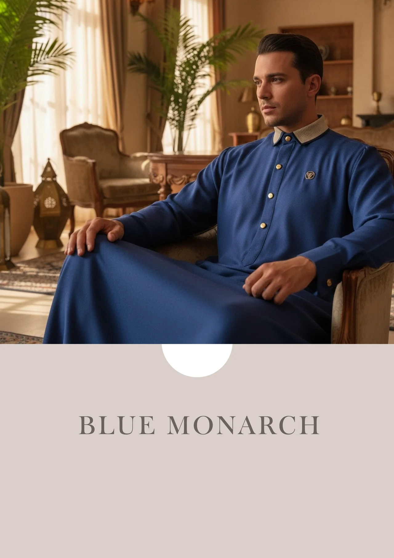 LAWUNG Thobe AAR2649 Blue Monarch