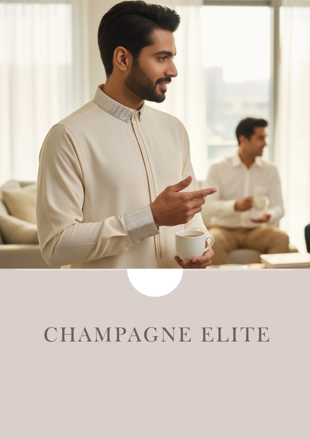 LAWUNG Thobe AAR2668 Champagne Elite