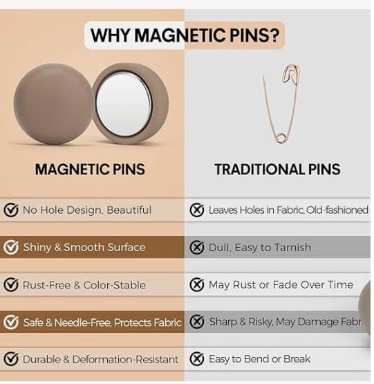 8 Pack Magnetic Hijab Pins