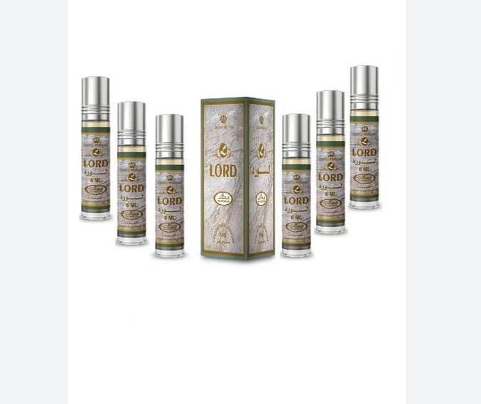 Lord Box of 6 Lord 6ml Al Rehab Concentrated Perfume Oil Attar Ittar