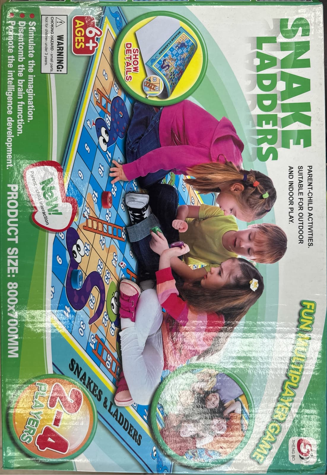 Snakes & Ladders For 6+ Ages - Suitable for Indoor and Outdoor Play