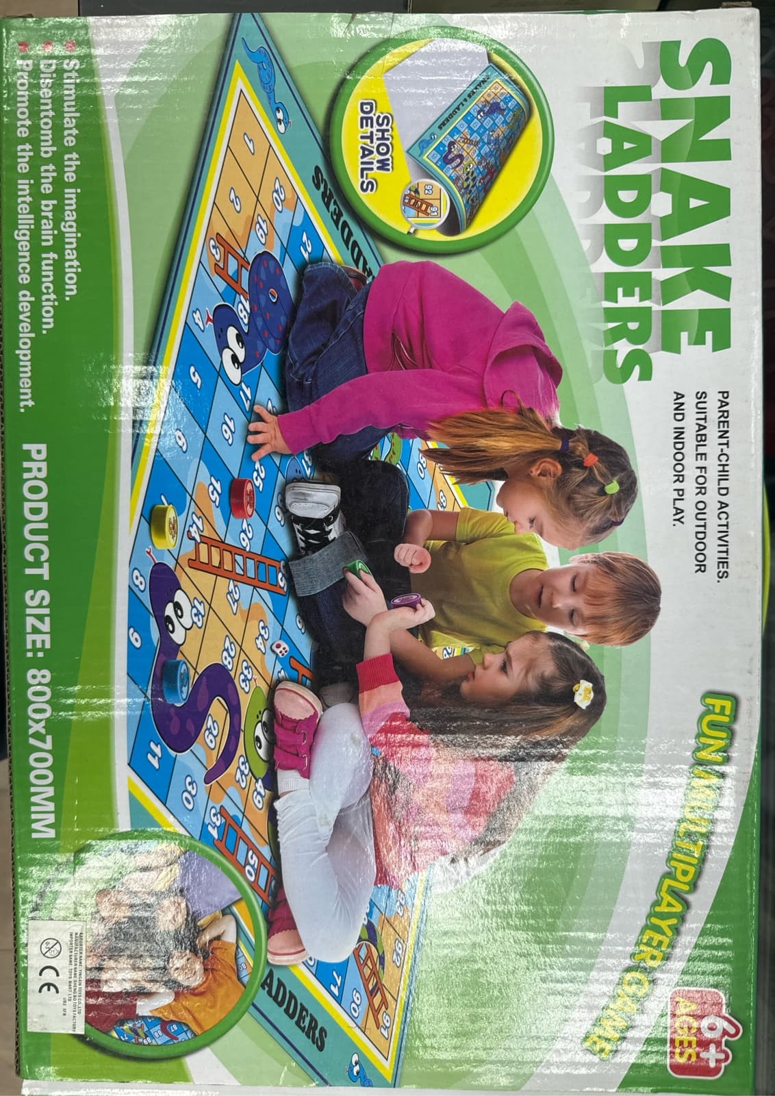 Snakes & Ladders For 6+ Ages - Suitable for Indoor and Outdoor Play