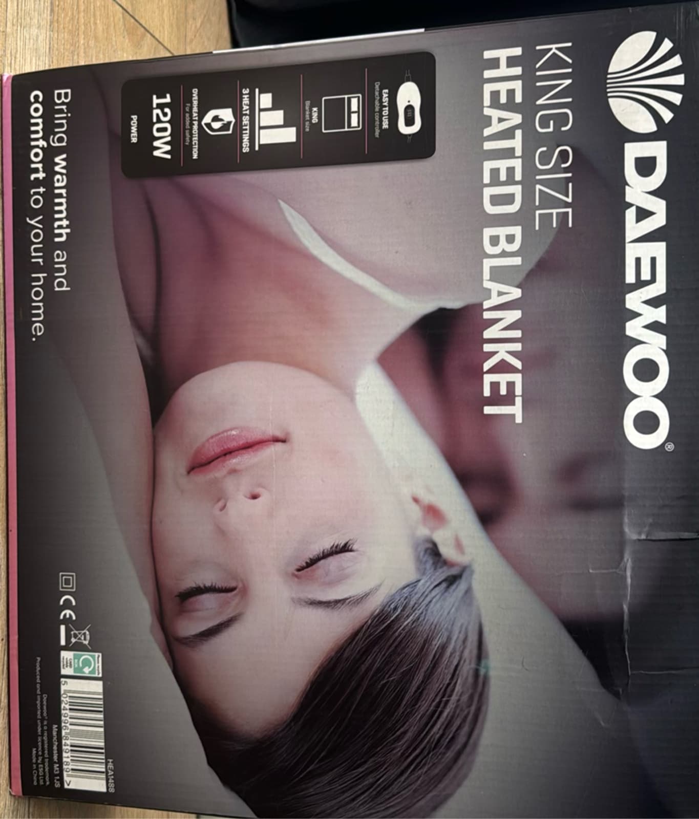 120W KING SIZE HEATED BLANKET