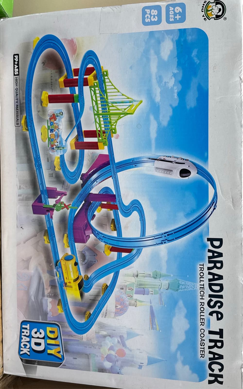 Shu Ye 3D DIY Paradise Track Trolltech Roller Coaster