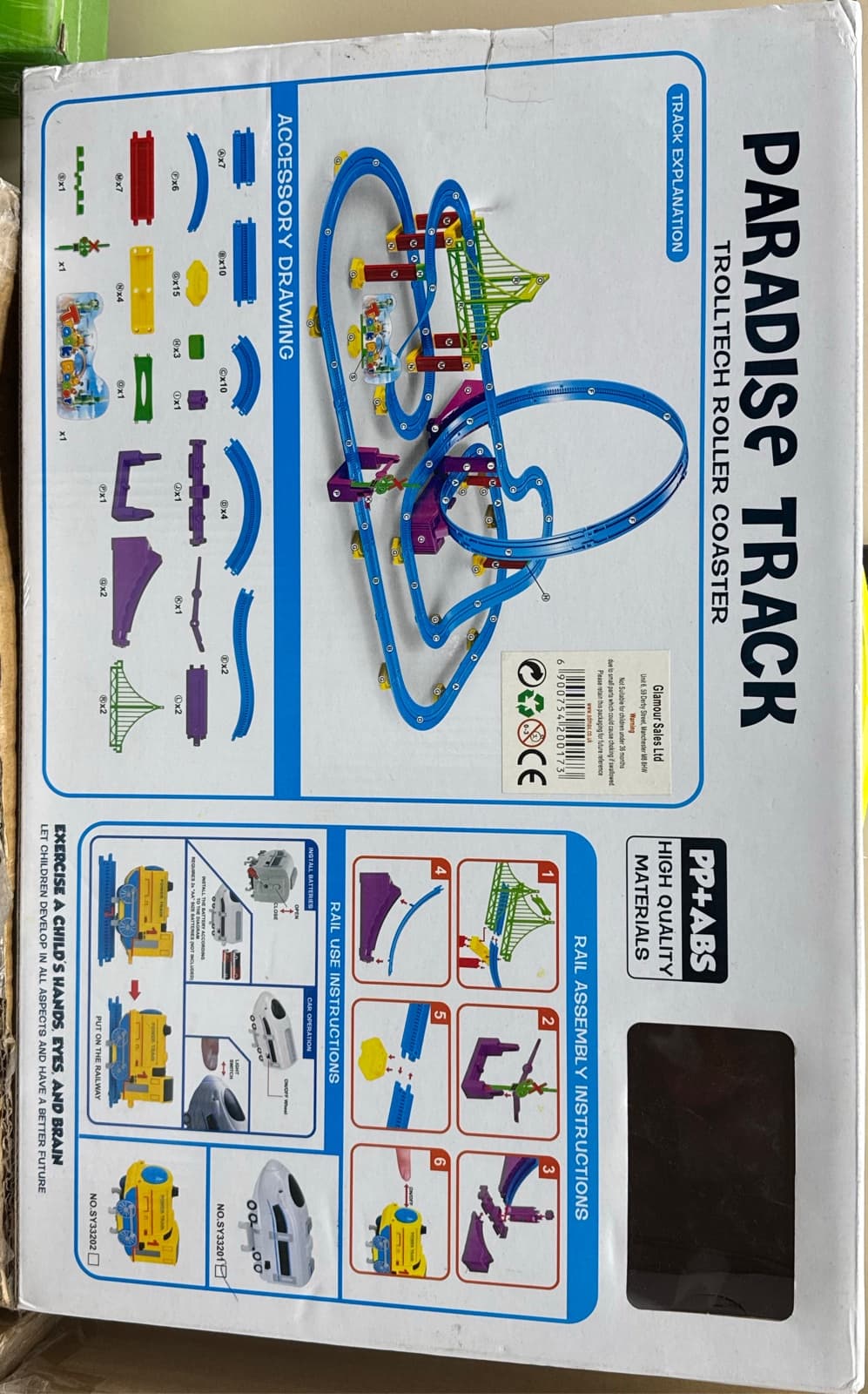 Shu Ye 3D DIY Paradise Track Trolltech Roller Coaster