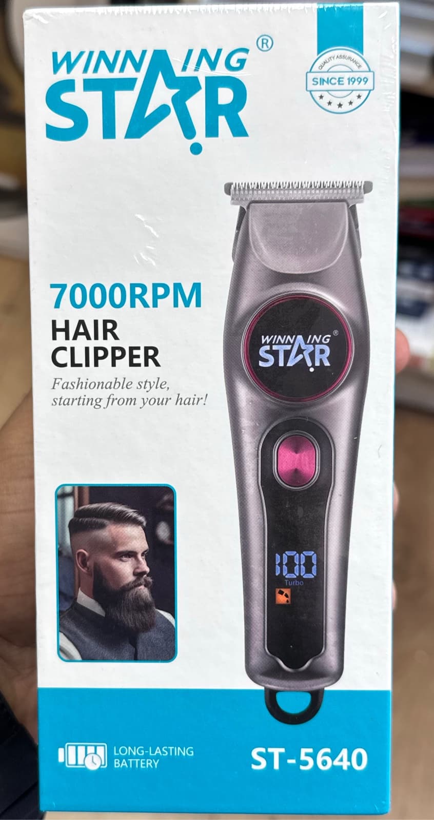 Winning Star ST-5640 3W Rechargeable Hair Clipper 1