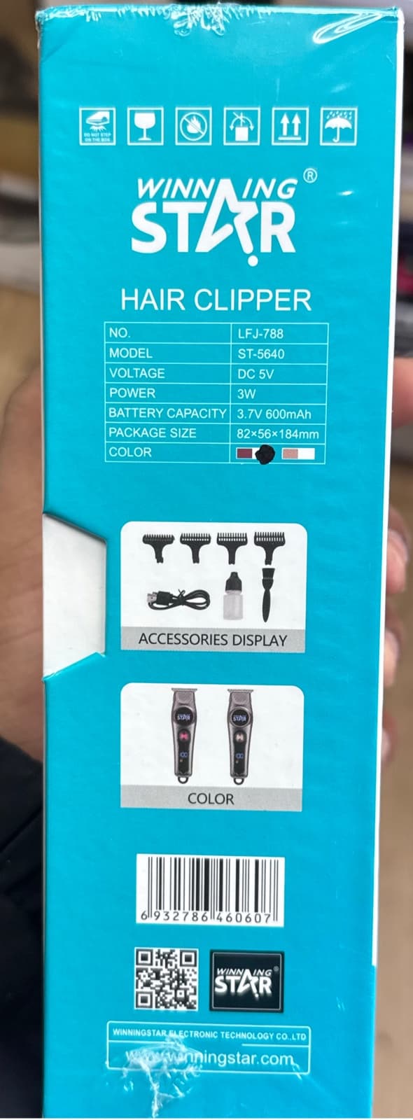 Winning Star ST-5640 3W Rechargeable Hair Clipper 2