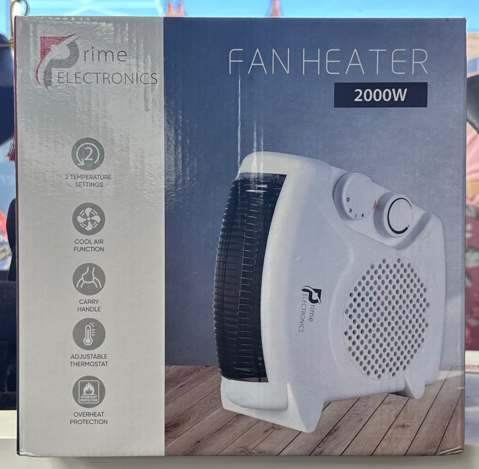 Prime Electronics 1000W/2000W Portable Fan Heater 3