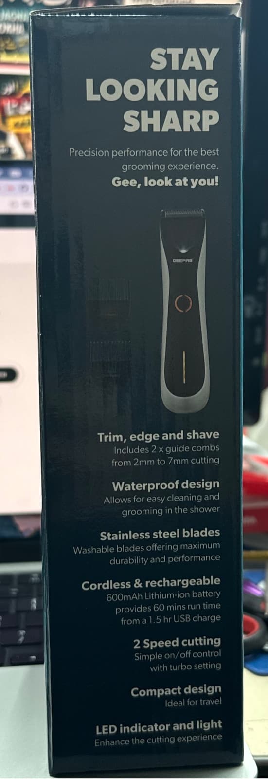 GEEPAS Pro-Shield Waterproof Rechargeable Trimmer GTR57503UK 2