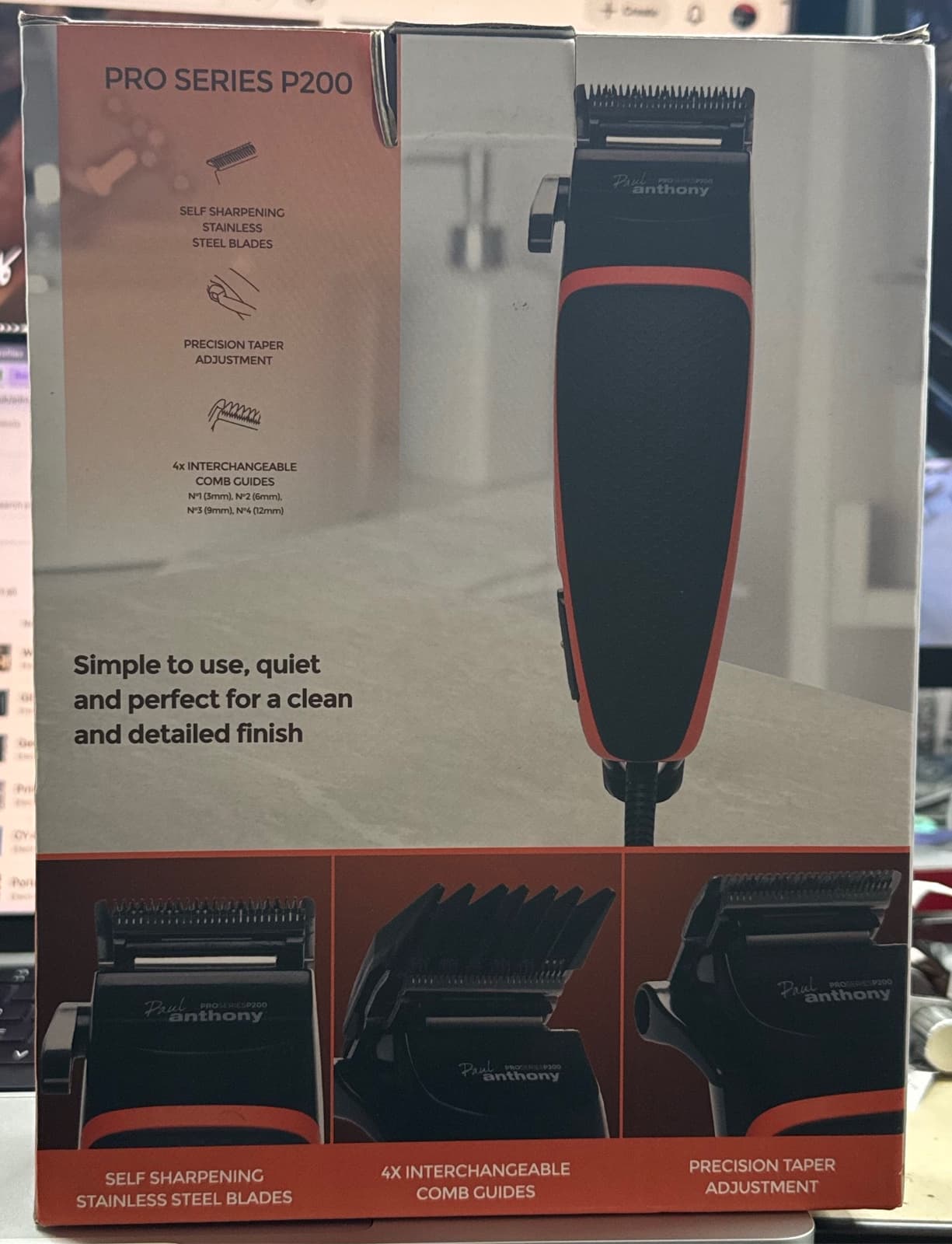 Paul Anthony Pro Series P200 Corded Hair Clipper 2