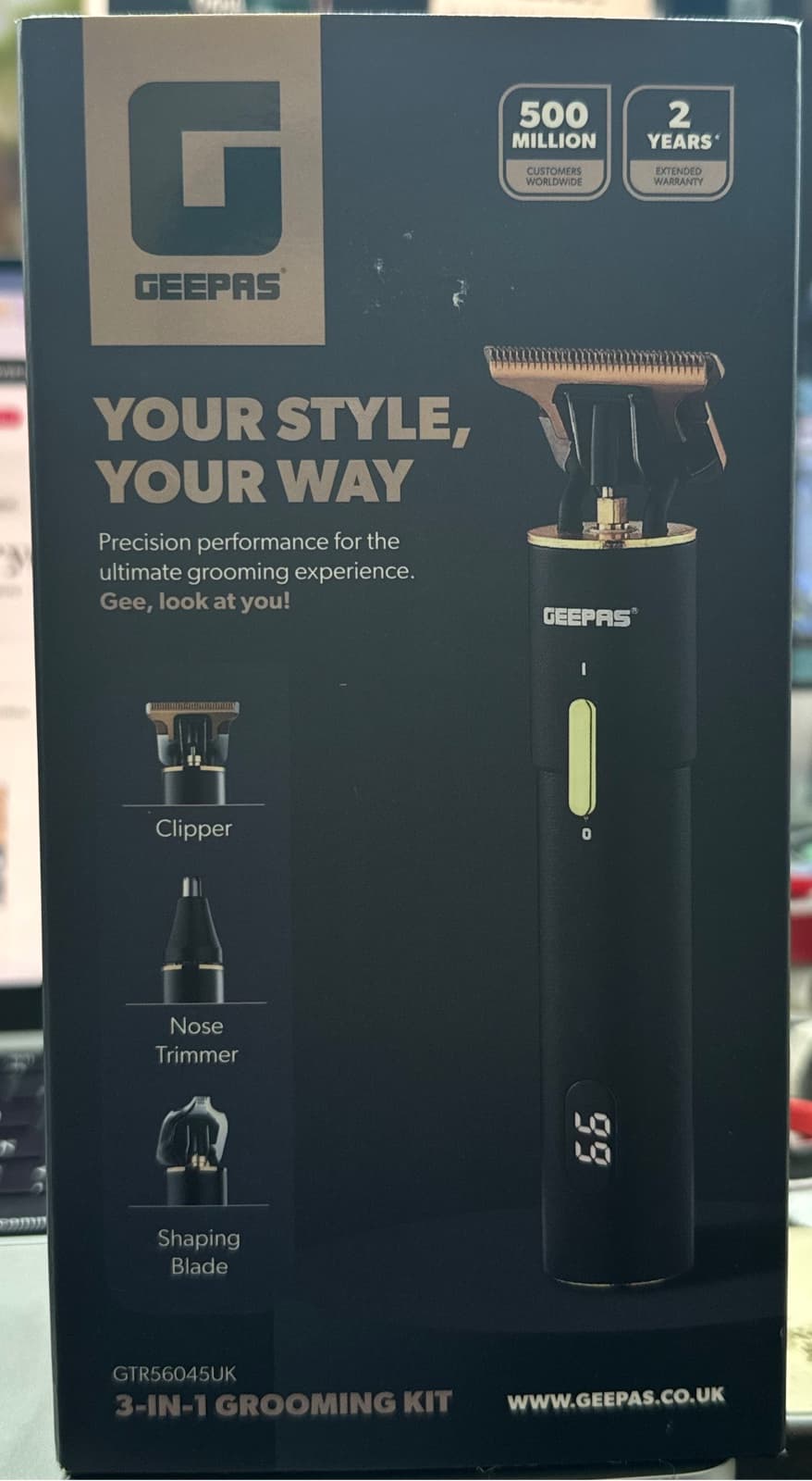 Geepas GTR56045UK 3-in-1 Grooming Kit 3