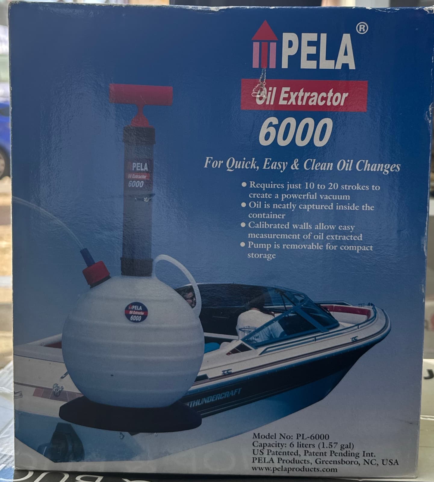 PELA 6000 Oil Extractor Pump 6 Litre 1