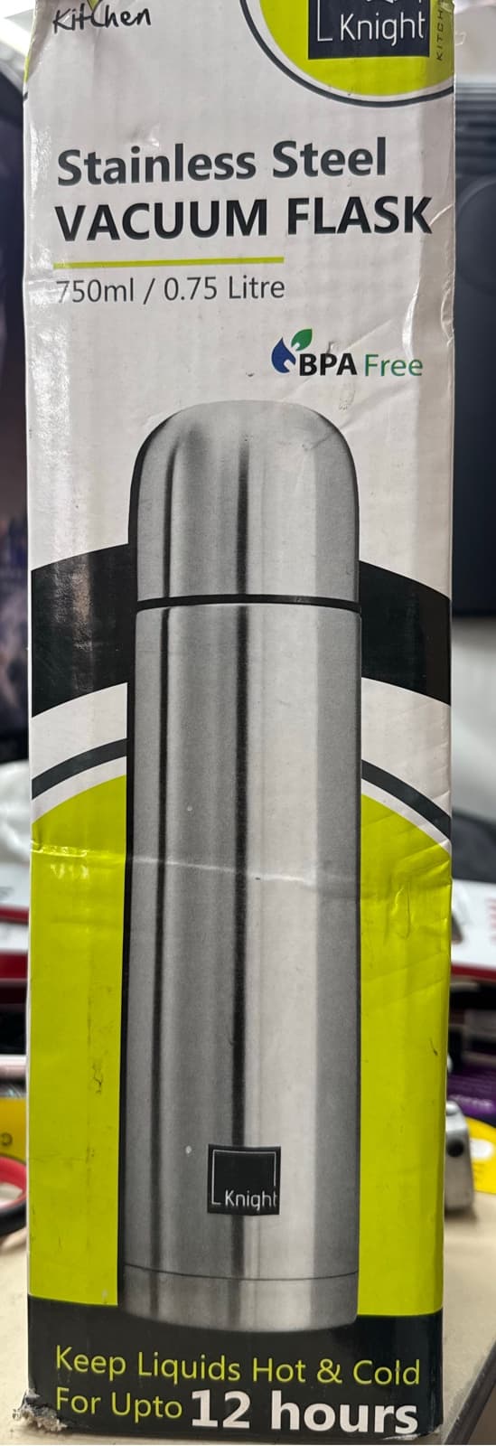 Knight Stainless Steel Vacuum Flask 750ml 1