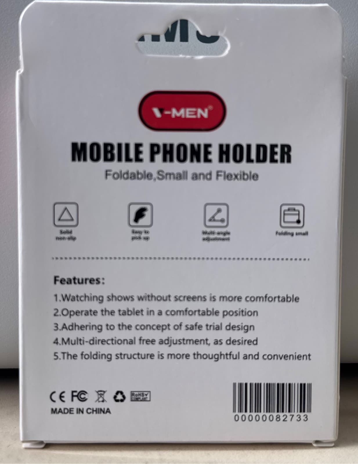 V-Men V-D105 Foldable Mobile Phone Holder 2