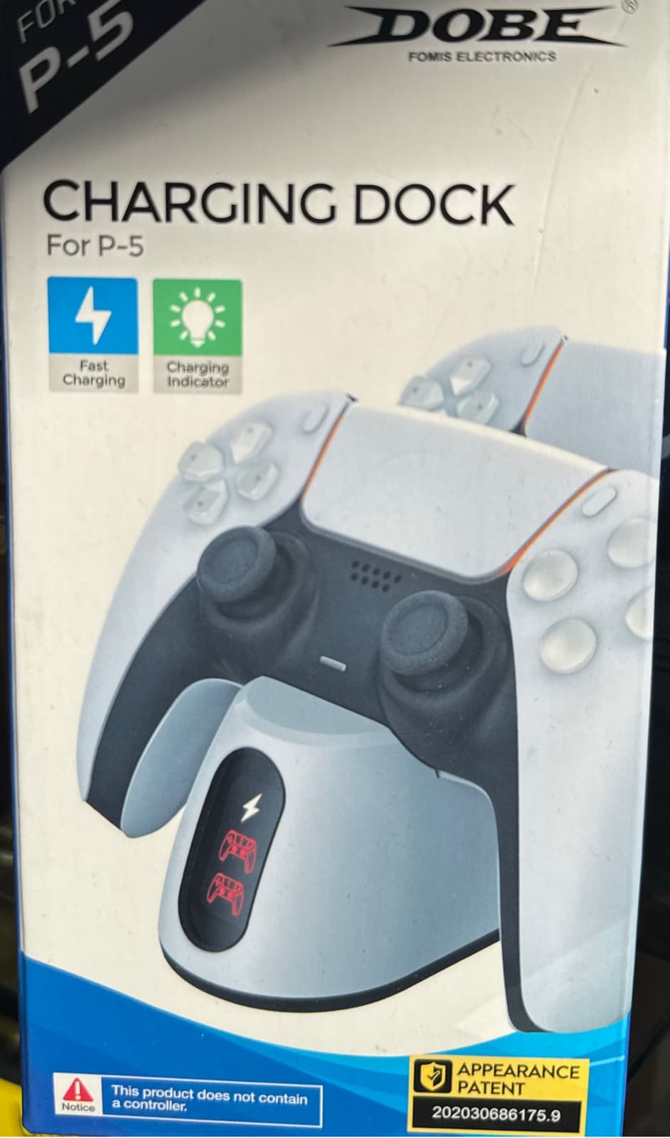 DOBE TP5-0516B Dual PS5 Controller Charging Dock
