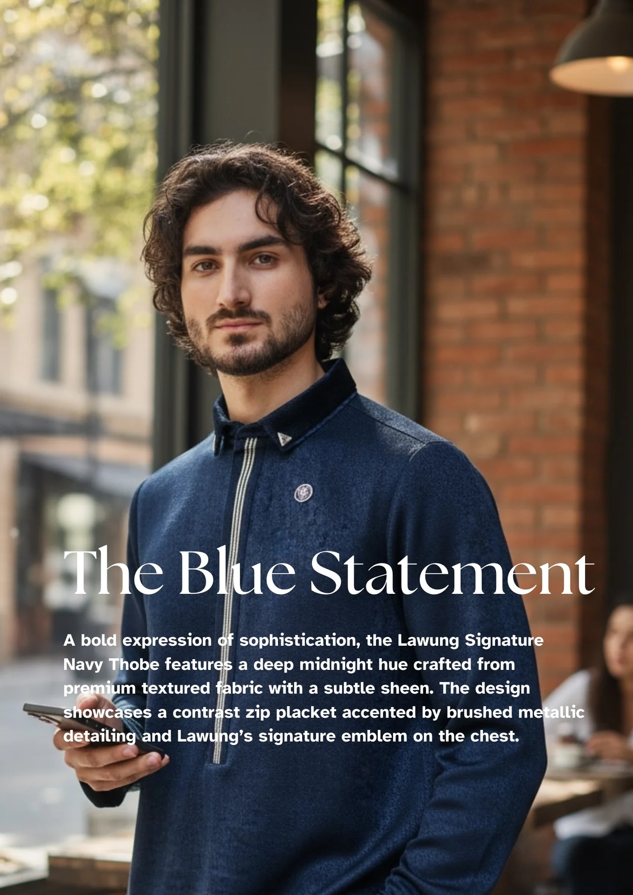 LAWUNG Thobe AAR2670 Blue Statement