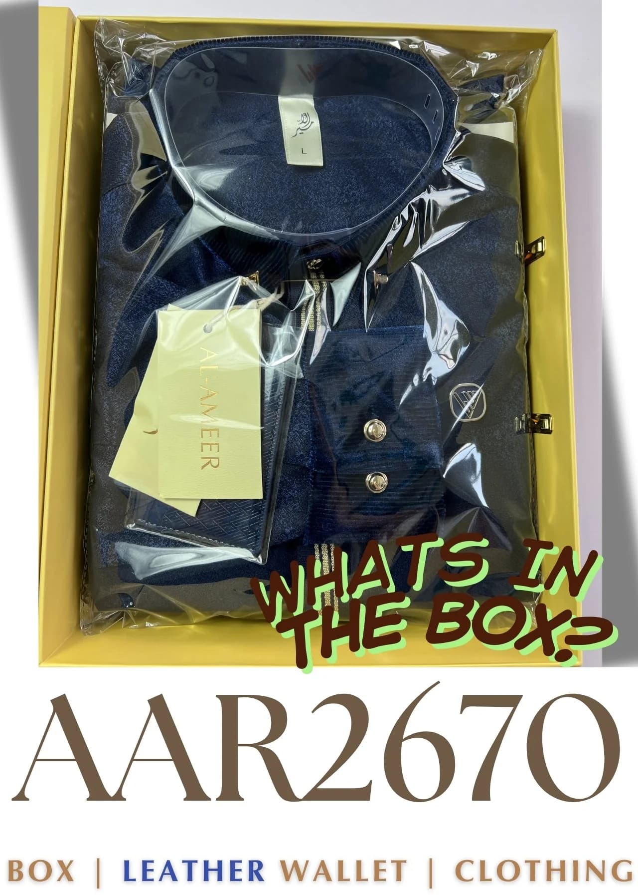 LAWUNG Thobe AAR2670 Blue Statement