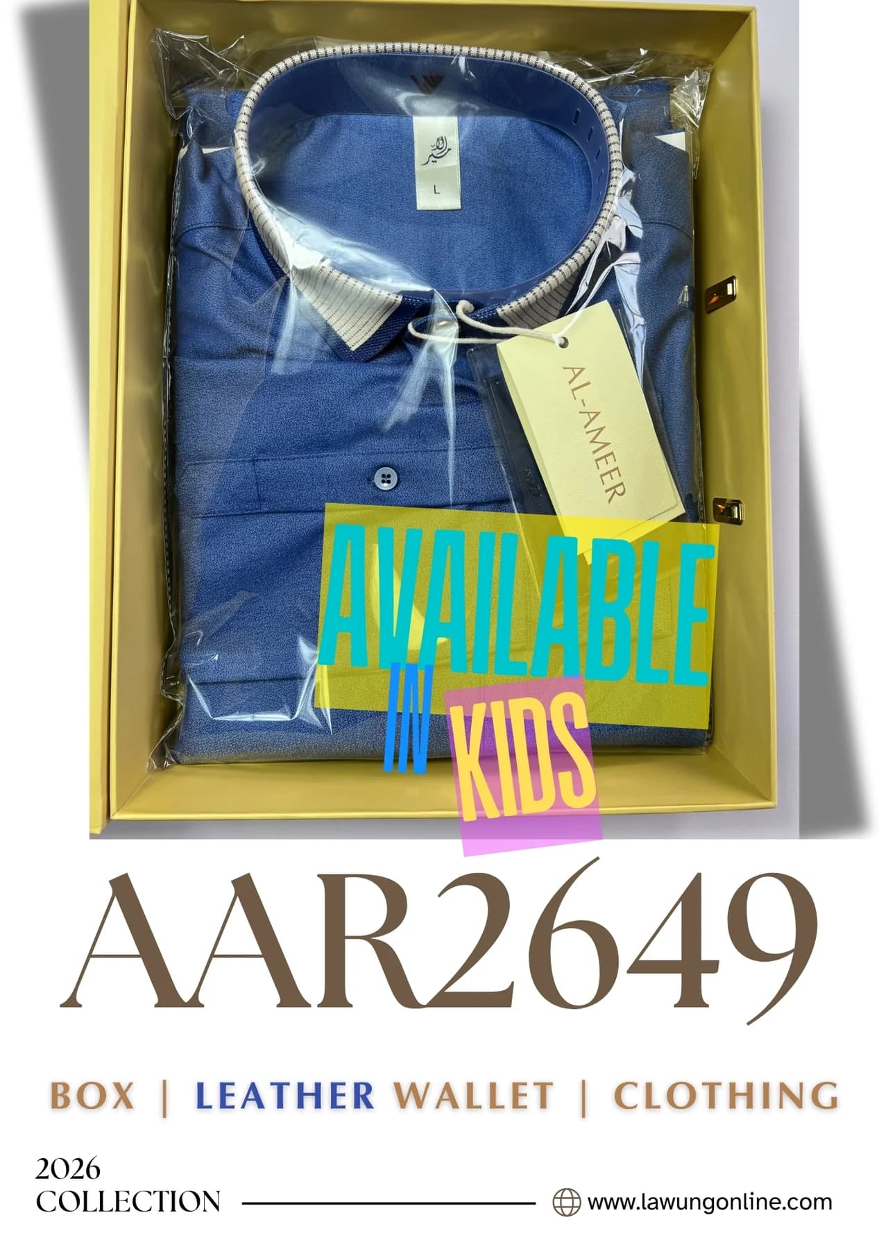 LAWUNG Thobe AAR2649 Blue Monarch