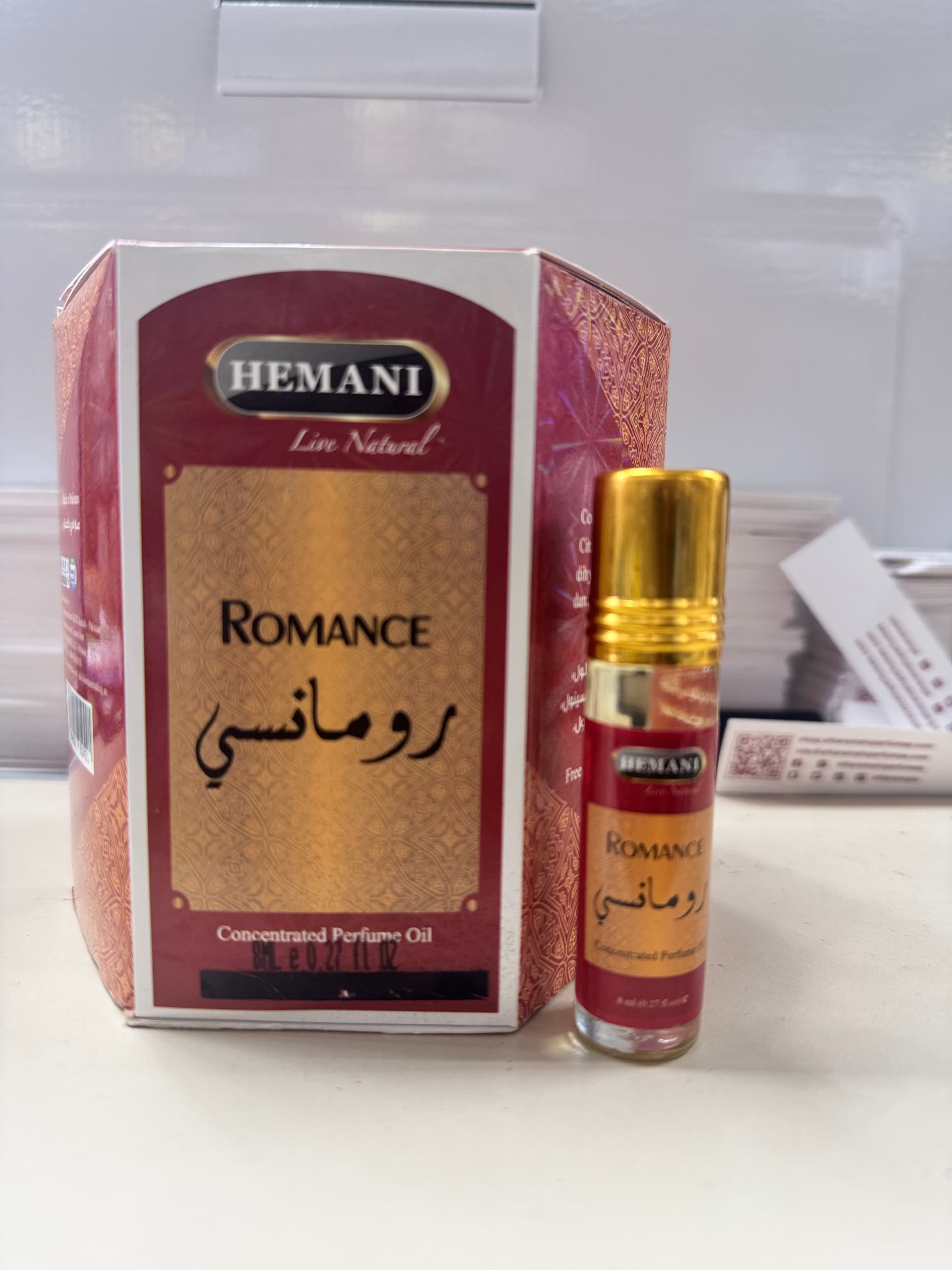 Romance Box of 6 Romance 8ml Hemani Concentrated Perfume Oil Attar Ittar