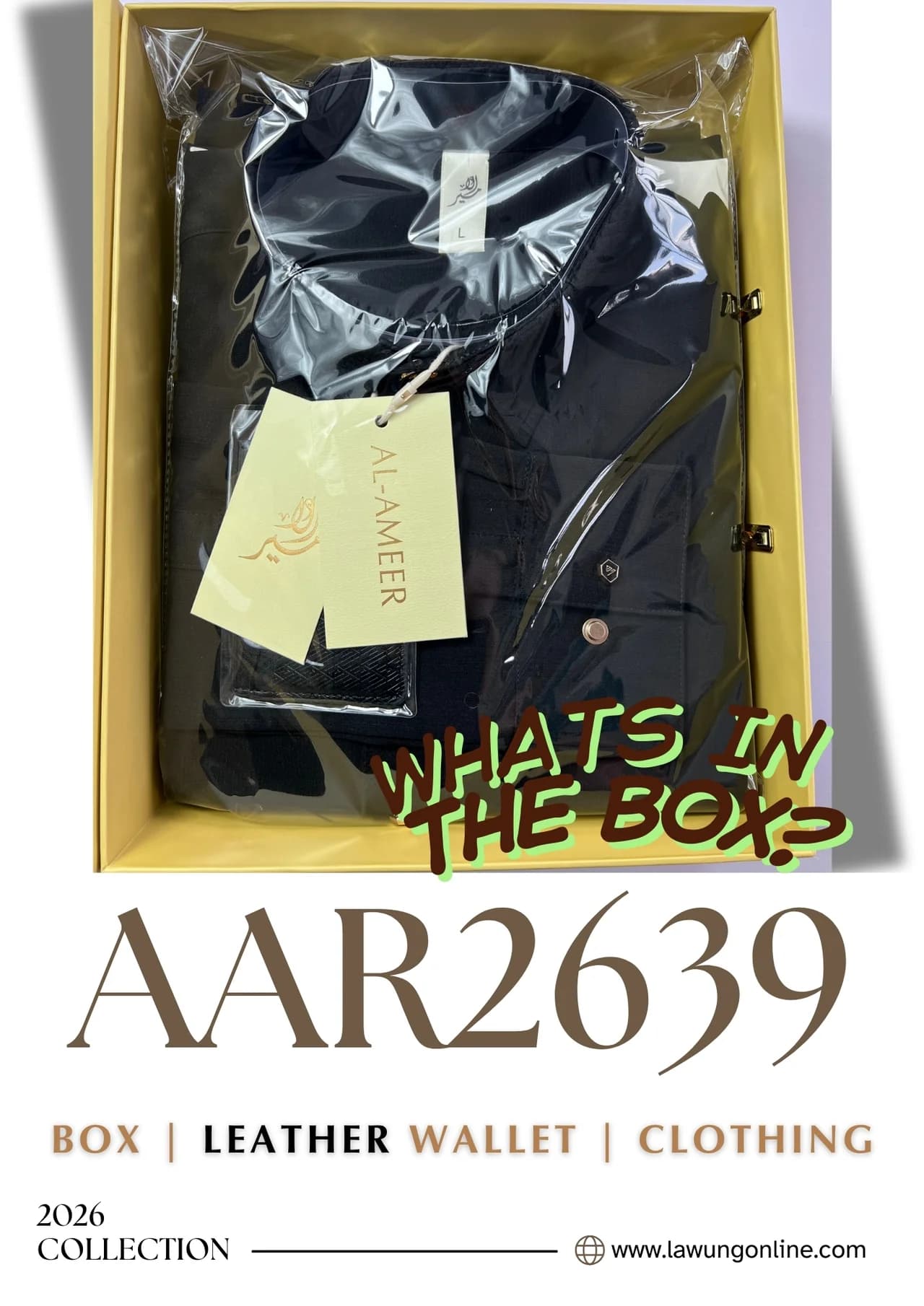 LAWUNG Thobe AAR2639 - Black Royale