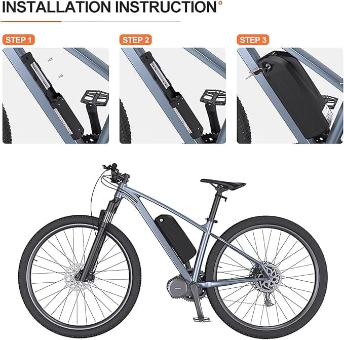Electric Smart Bike Beach Cruiser Electric Bicycle Lithium Ebike Bottle Battery Mountain Ebike