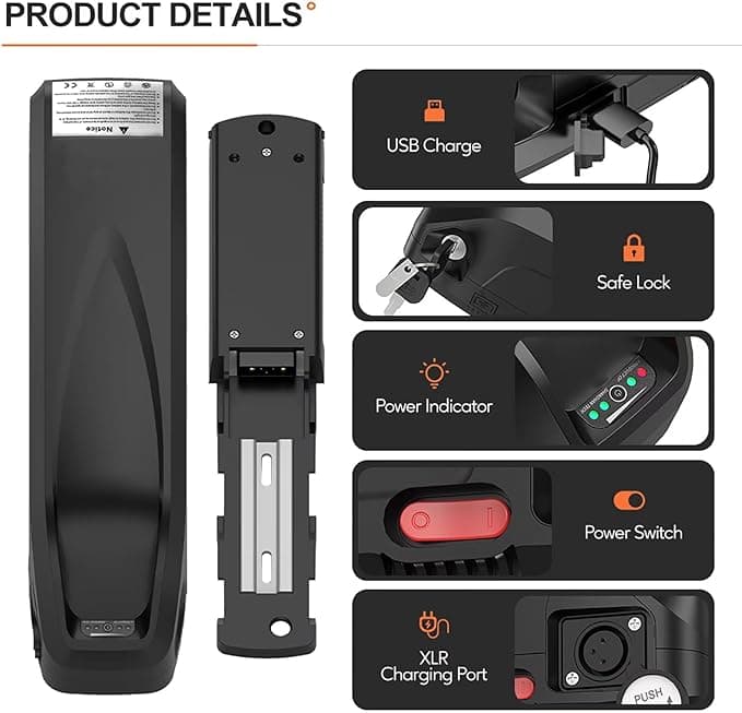 Electric Smart Bike Beach Cruiser Electric Bicycle Lithium Ebike Bottle Battery Mountain Ebike