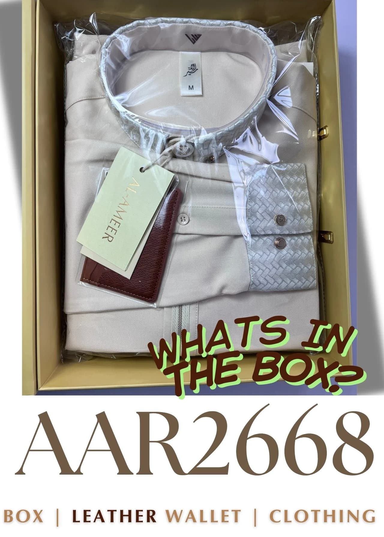 LAWUNG Thobe AAR2668 Champagne Elite