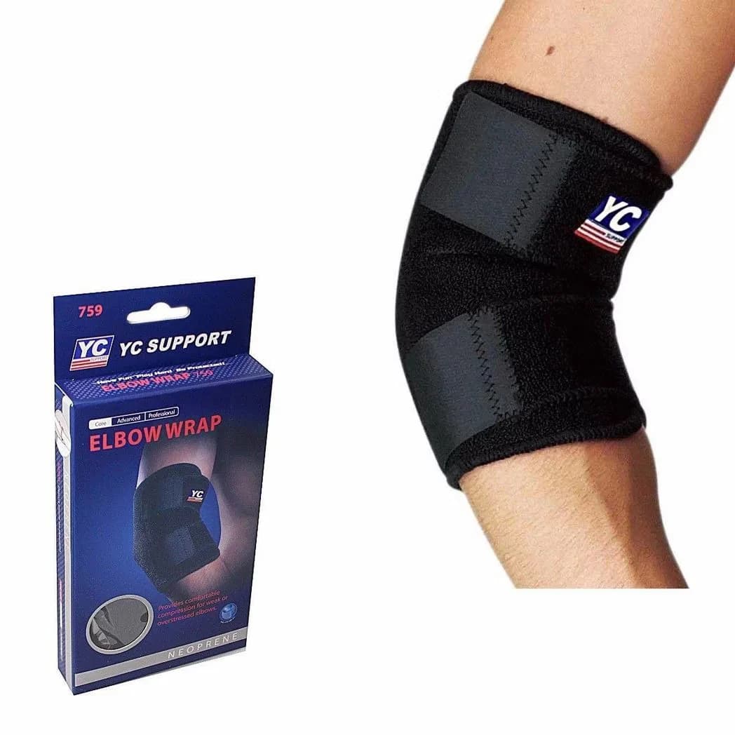 YC Support Elbow Wrap YC-759 Neoprene Adjustable Elbow Support