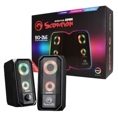 Marvo Scorpion SG-265 2.0 Stereo RGB LED Gaming Speakers