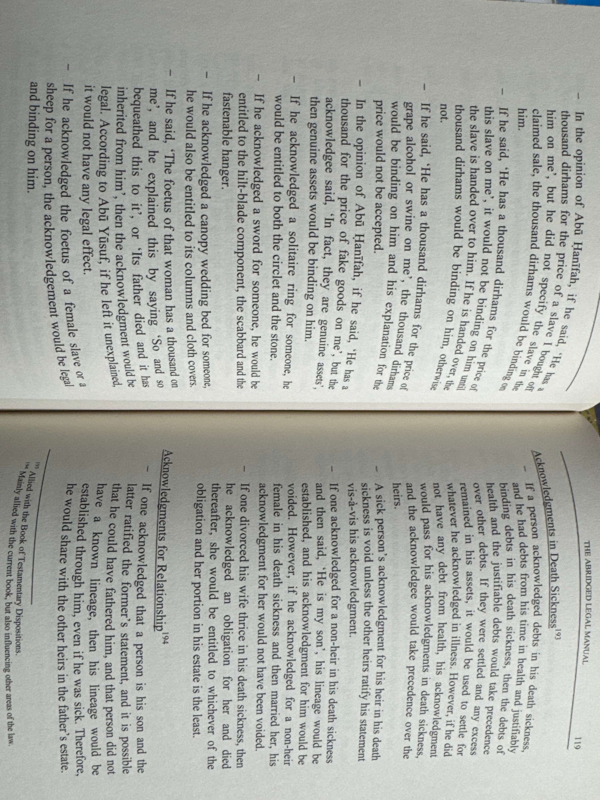 Abridged Manual in Muslim Hanafi Law: Abul-Husayn Al-Quduri
