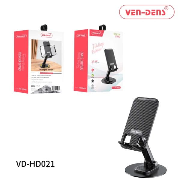Ven-Dens VD-HD021 Folding 360° Rotatable Desktop Phone Stand