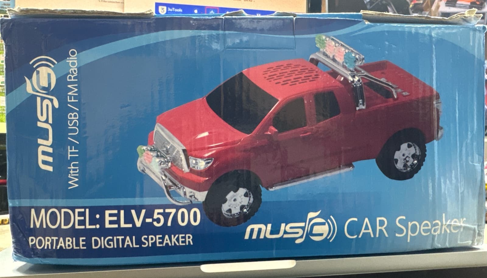 Wireless Music Car Speaker With TF Card, USB, FM Radio
