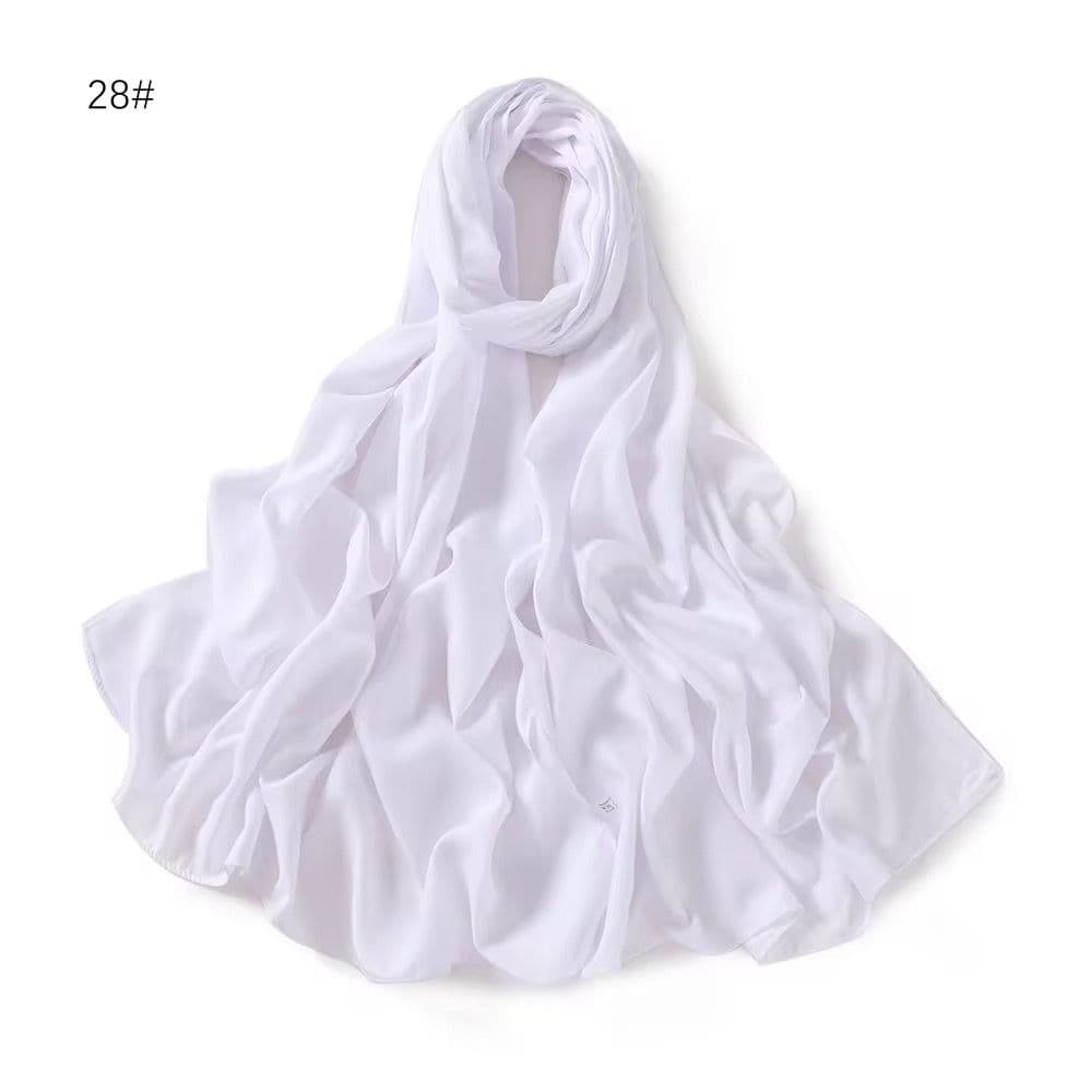 Satin Hijab Muslim Scarves Scarf 70x180cm