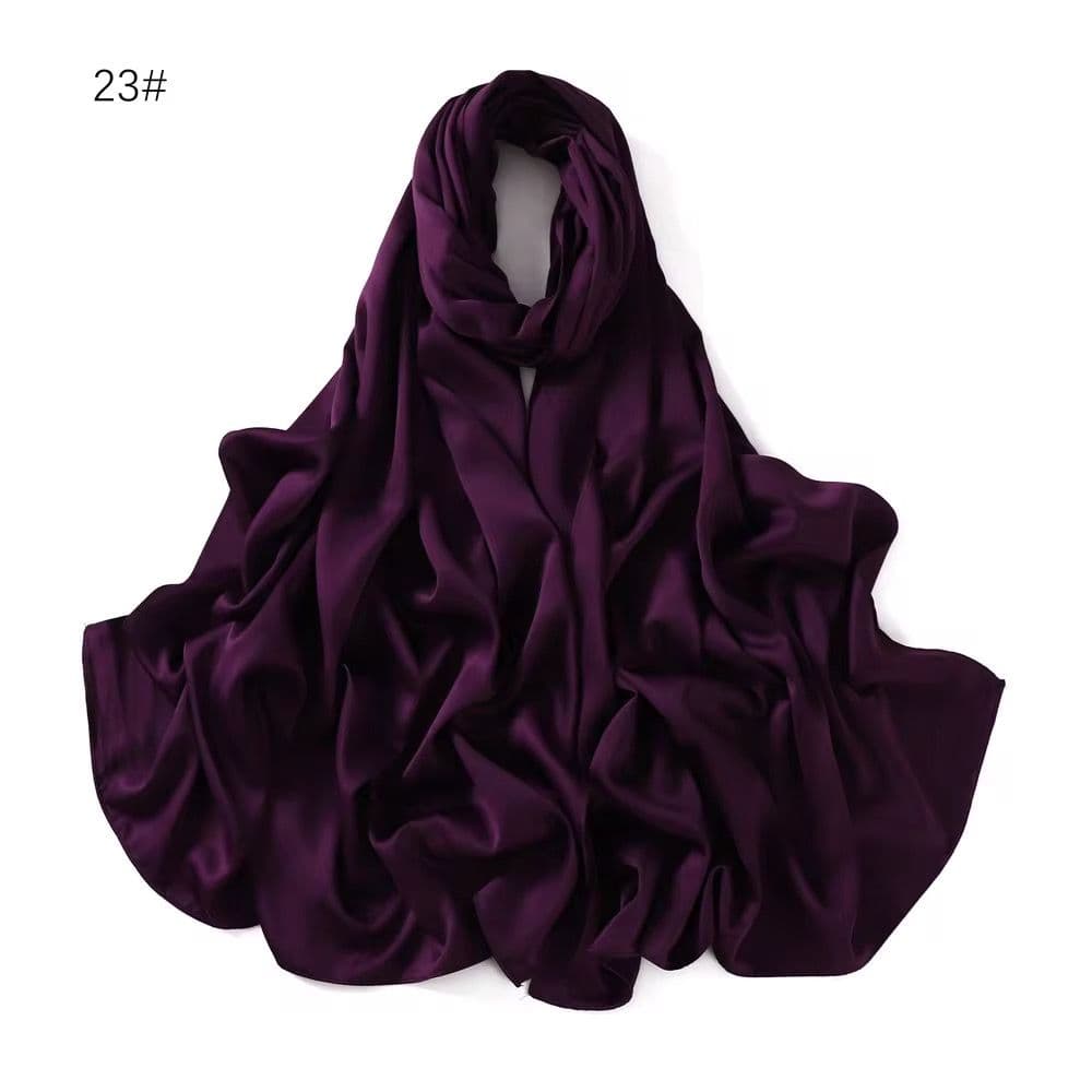 Satin Hijab Muslim Scarves Scarf 70x180cm