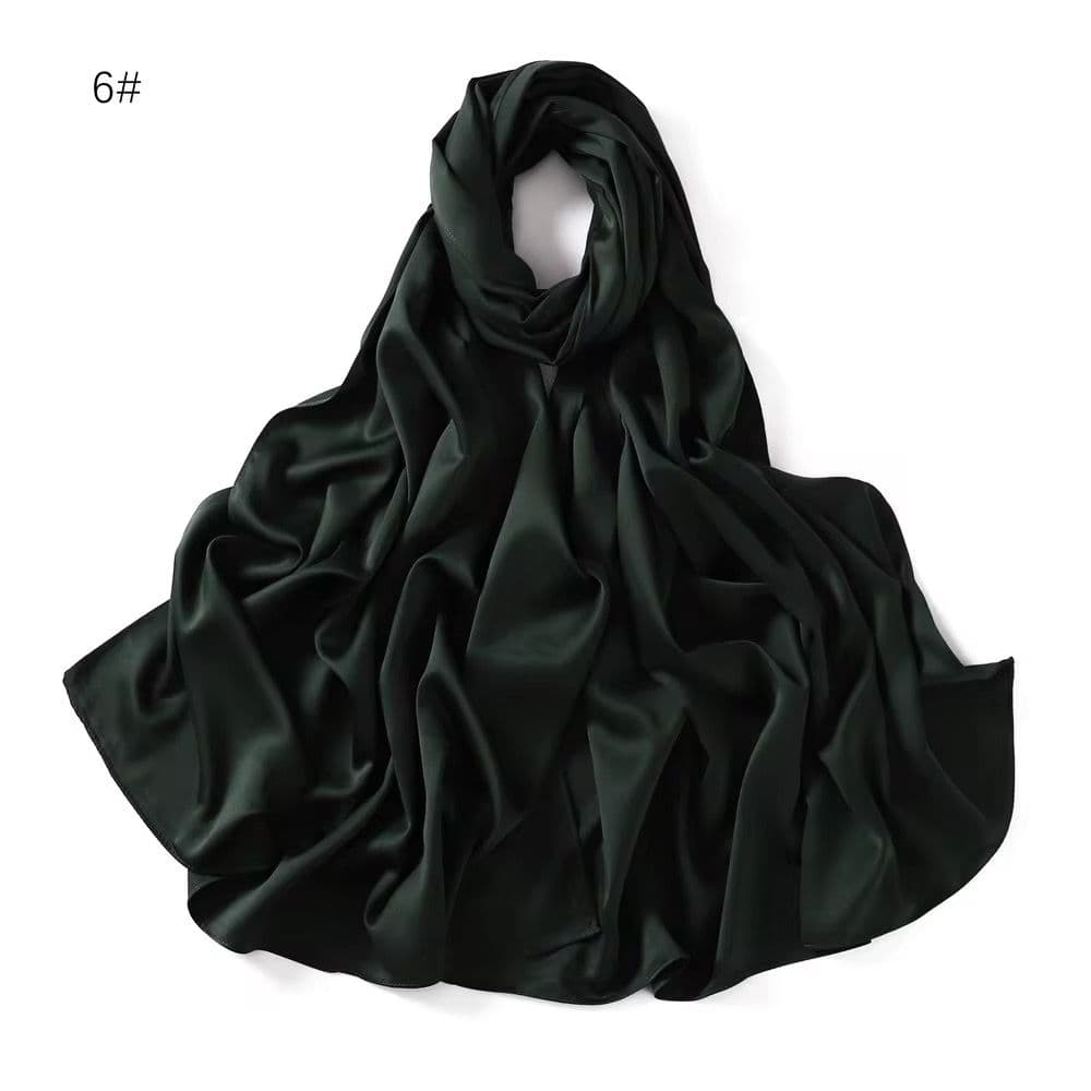 Satin Hijab Muslim Scarves Scarf 70x180cm