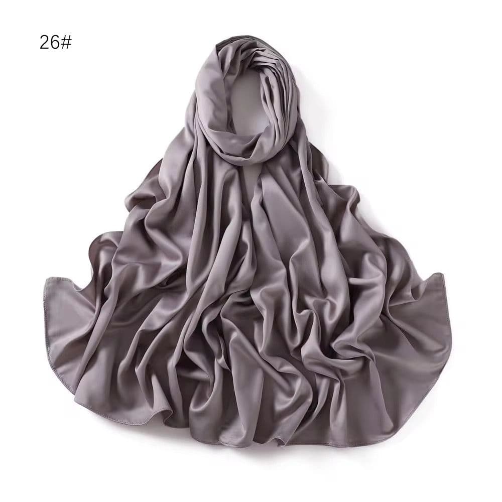 Satin Hijab Muslim Scarves Scarf 70x180cm