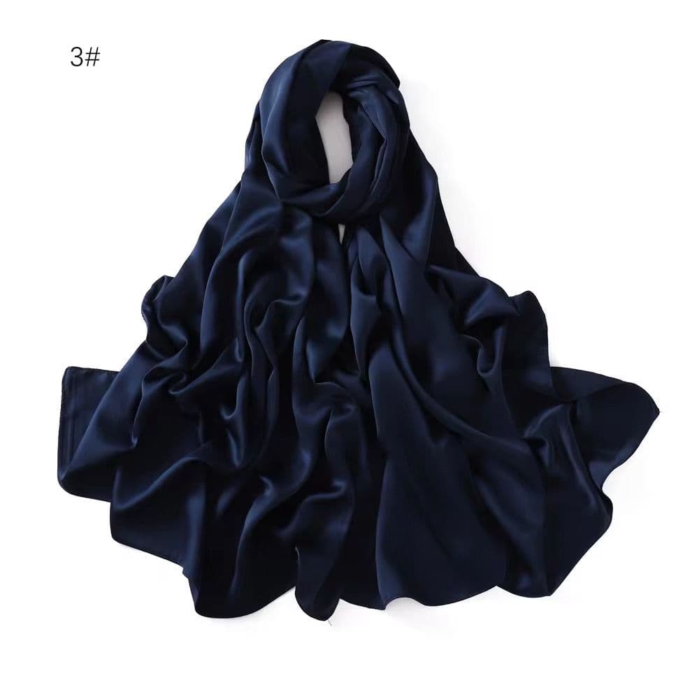 Satin Hijab Muslim Scarves Scarf 70x180cm