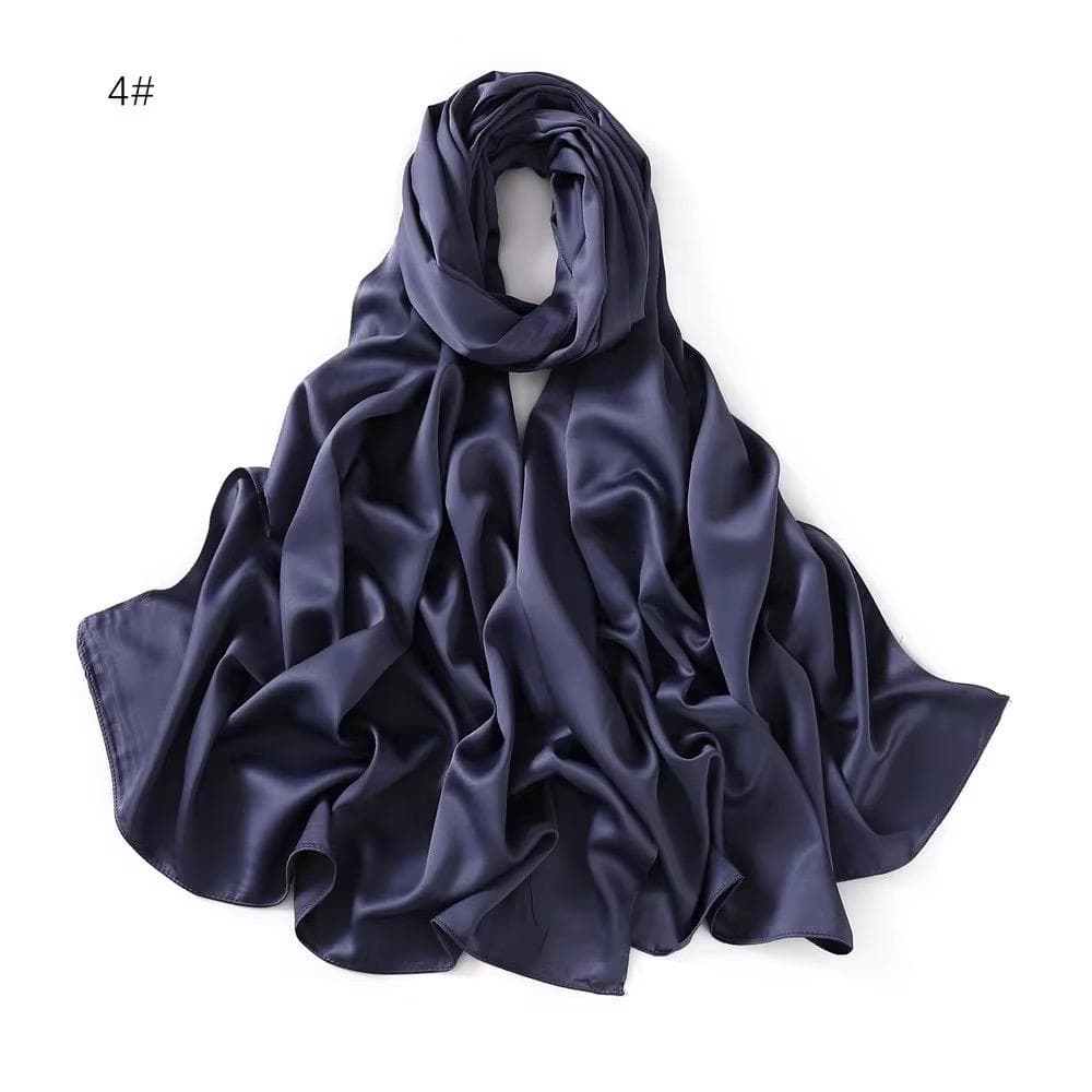 Satin Hijab Muslim Scarves Scarf 70x180cm