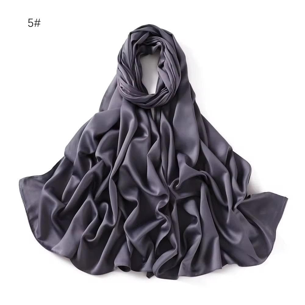 Satin Hijab Muslim Scarves Scarf 70x180cm