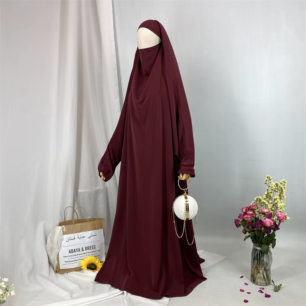 Dubai-Style Solid Closed Kimono Abaya