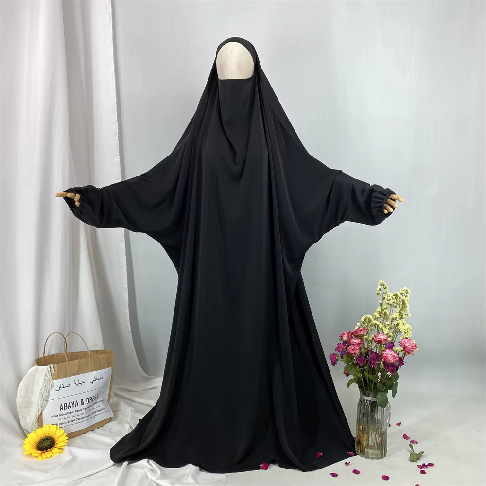 Dubai-Style Solid Closed Kimono Abaya