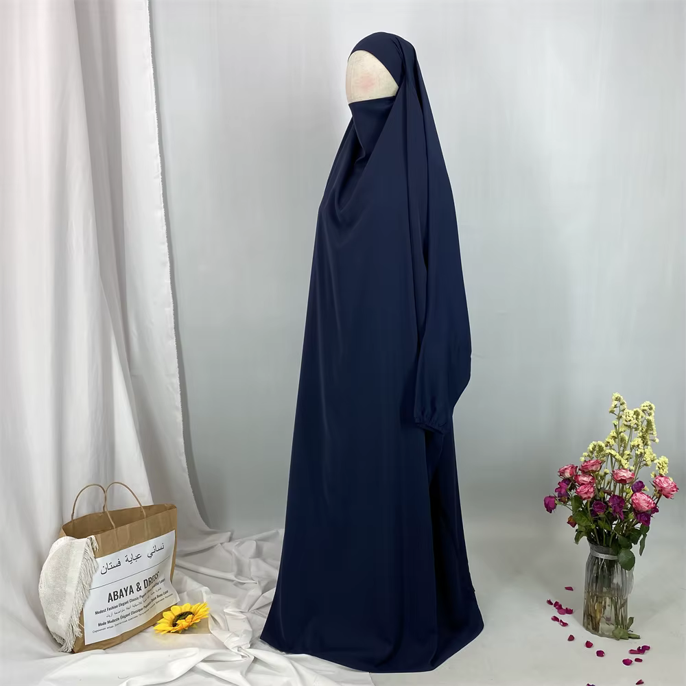 Dubai-Style Solid Closed Kimono Abaya