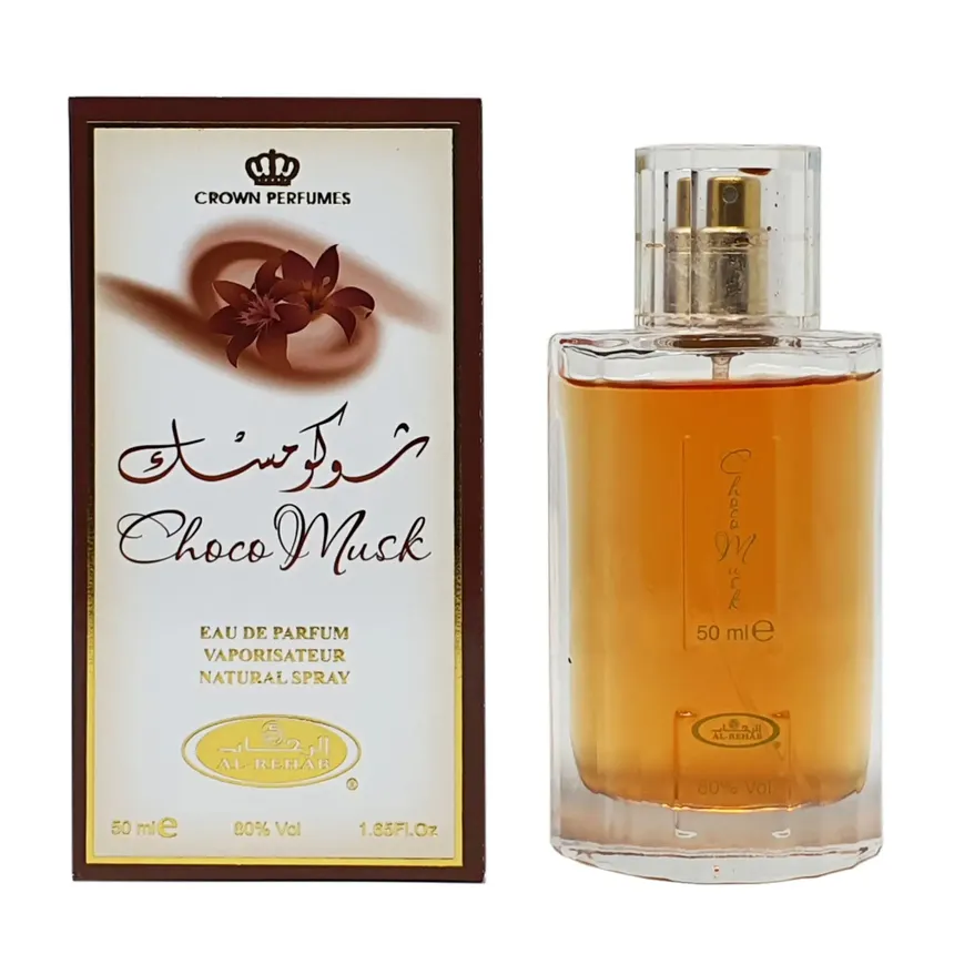 Al Rehab Choco Musk Unisex Perfume Oil 6ml & EDP Spray 50ml