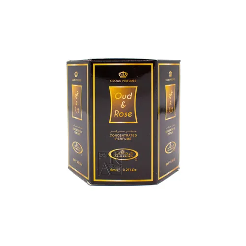 Al Rehab Oud & Rose Unisex Perfume Oil 6ml & EDP Spray 50ml